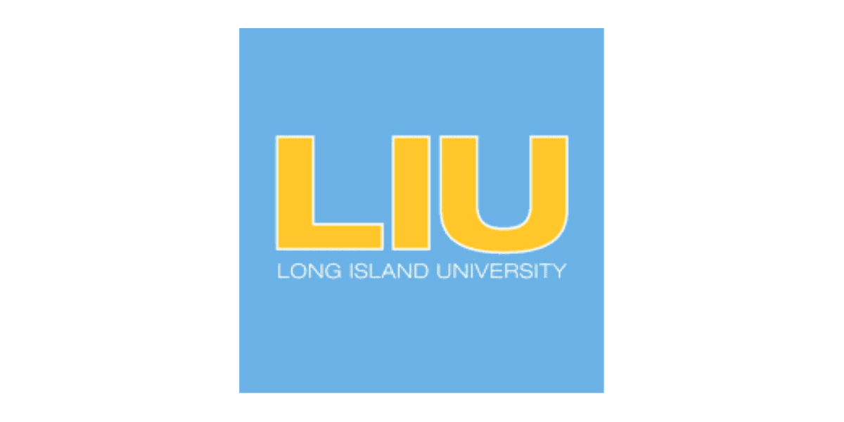 Long Island University Blue and Yellow Logo