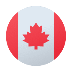 Canada Flag Circular Icon