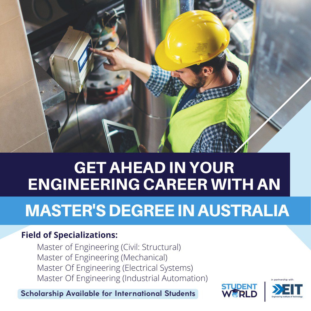 image of an engineer with a list of Engineering Australia Available Courses